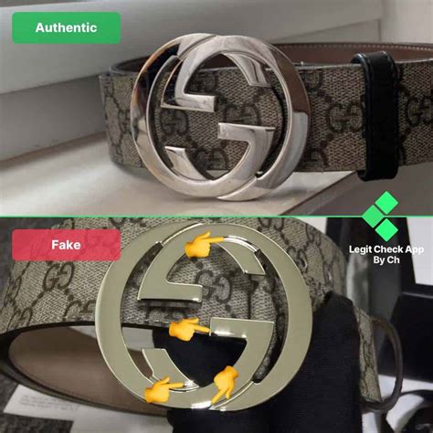 gucci supreme belt fake vs real